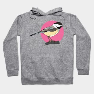 Black Capped Chickadee Hoodie